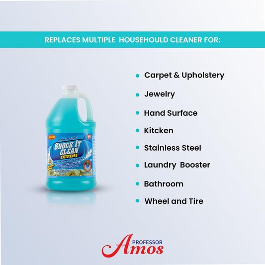 Professor Amos' Shock It Clean 64oz. All Purpose Concentrate Cleaner, Make 128 Bottles Sparkling Seashore