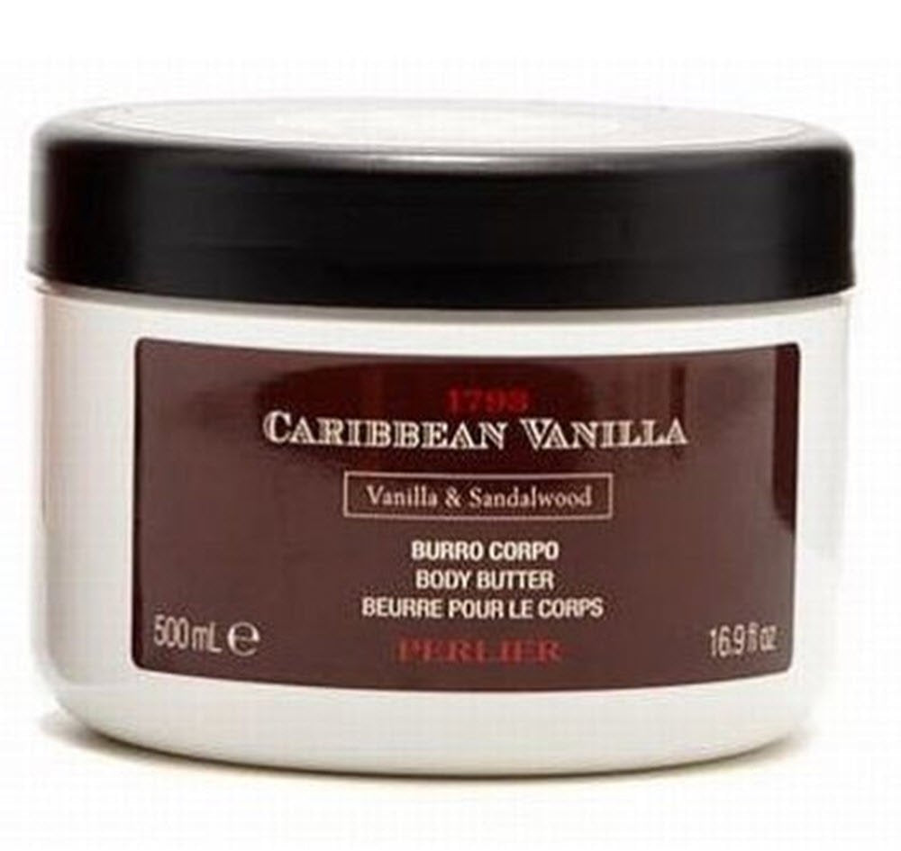 Perlier Caribbean Vanilla & Sandalwood Body Butter Jumbo Size 16.9 Ounces