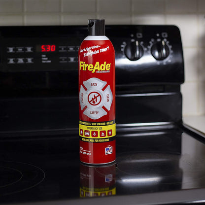 FireAde Personal Firefighting Extinguisher Foam Aerosol for Outdoor and Indoor Use, 16 Ounces