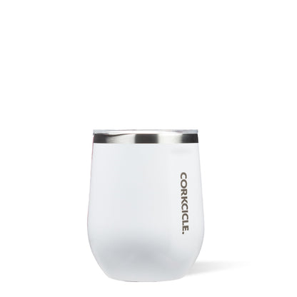 Corkcicle Stemless Insulated Wine Glass Tumbler, 12 oz – Stainless Steel Stemless Wine Glass Keeps Beverages Cold for 6 Hrs, Hot for 3 Hrs