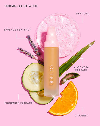 T.C.E This Covers Everything Super Coverage Serum Makeup with Peptides - Skincare/Makeup Hybrid Full Coverage Color Correcting