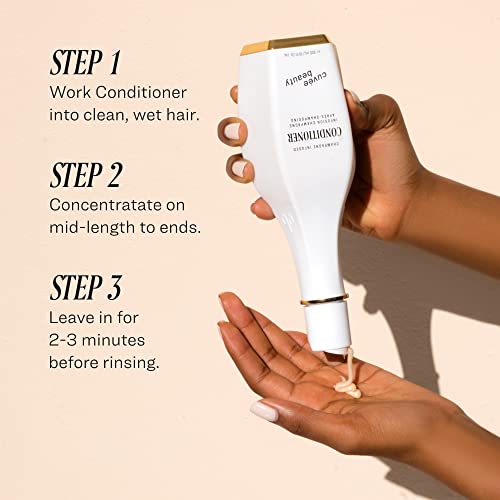 Cuvee Conditioner - 10 fl oz - Softens, Strengthens, Hydrates & Protects Hair - Includes Hyaluronic Acid - Champagne-Infused Formula with Resveratrol & Ceramides - Color Safe