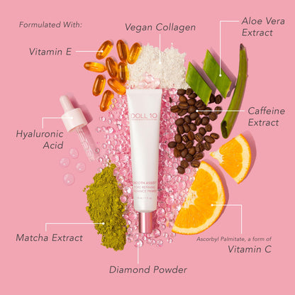 SMOOTH ASSIST™ LUMINOUS PRIMER - Hydrate, Prime, Glow - Doll 10 Beauty
