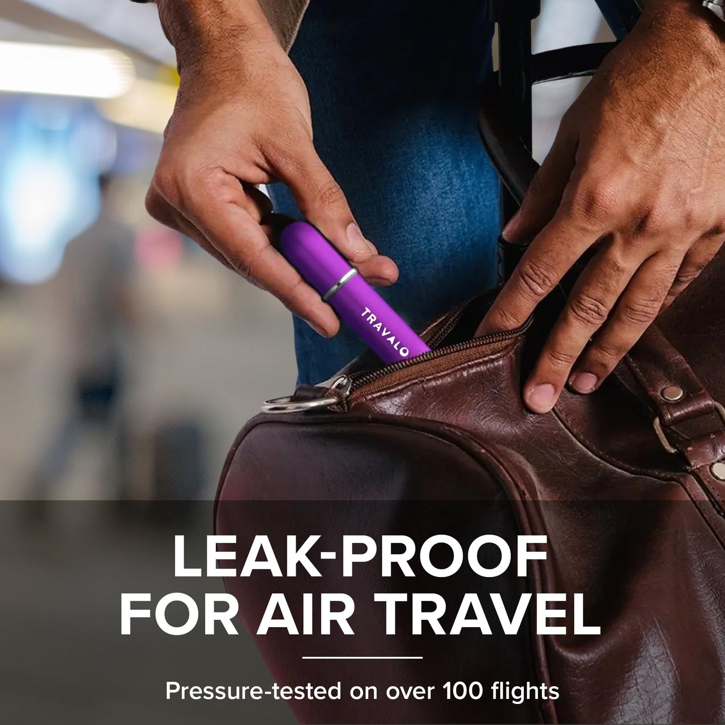 Travalo Classic HD Perfume Atomizer | Genie-S TSA Approved Travel Perfume Bottle Refillable | Reusable Airtight Easy-Fill Mini Pump Sprayer | Lightweight Elegant Design w/Volume Window