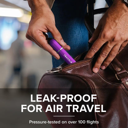 Travalo Classic HD Perfume Atomizer | Genie-S TSA Approved Travel Perfume Bottle Refillable | Reusable Airtight Easy-Fill Mini Pump Sprayer | Lightweight Elegant Design w/Volume Window