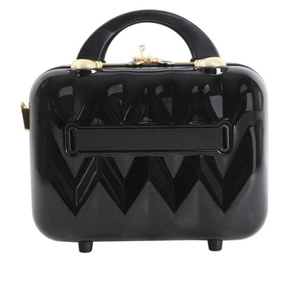 Marcy McKenna 2-in-1 Essential Milan Hardside Beauty Case - Black 12inchL x 6.5inchW x 9.25inchH 743-060 0
