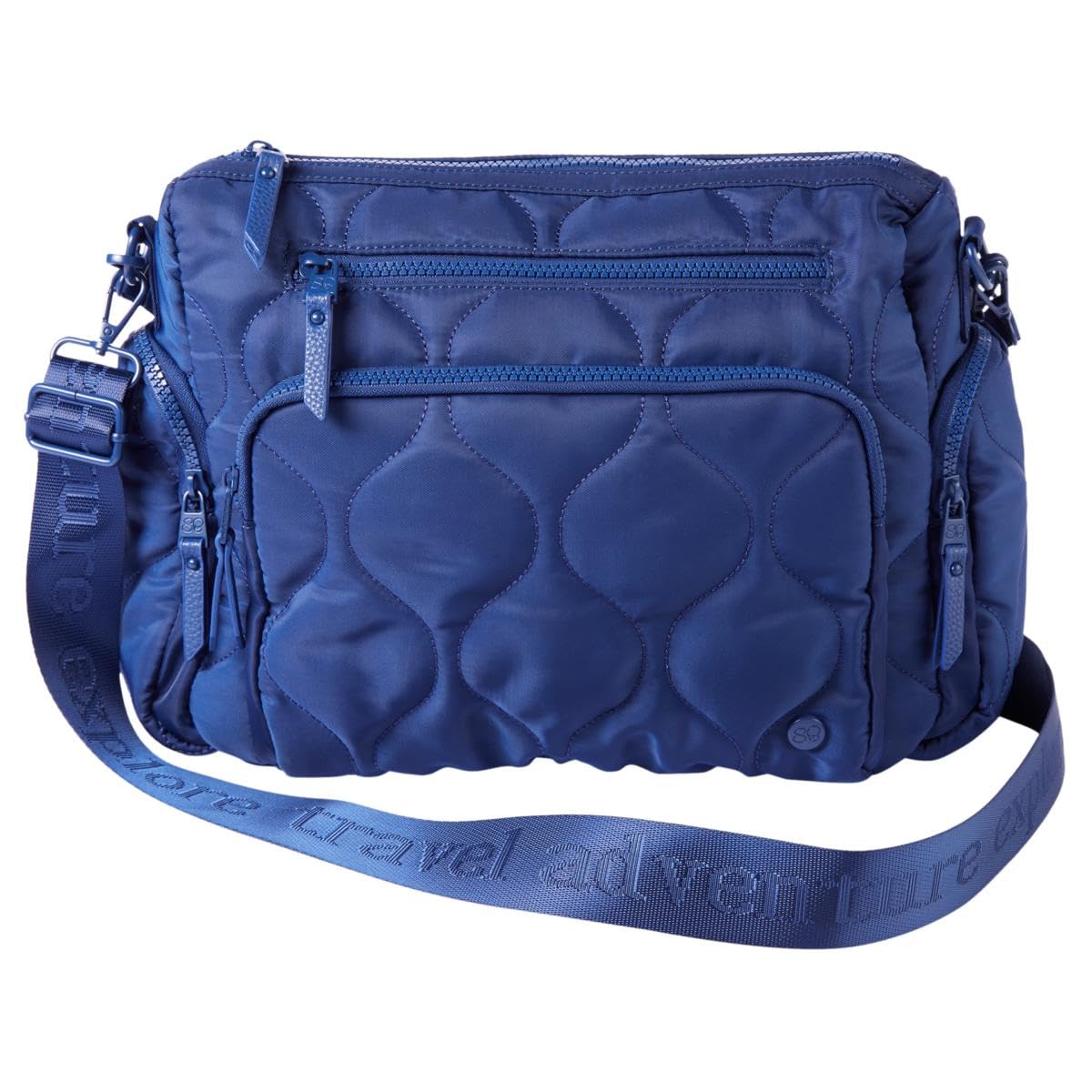 Samantha Brown To-Go Quilted Cargo Crossbody, Navy