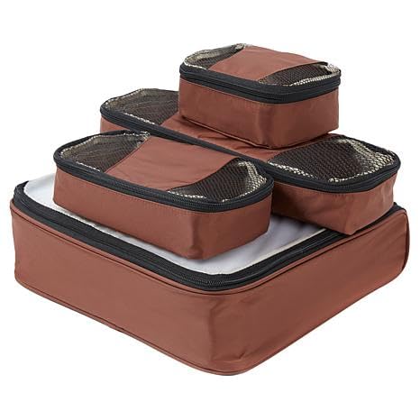 Samantha Brown 4-piece Slim Line Packing Cubes Set
