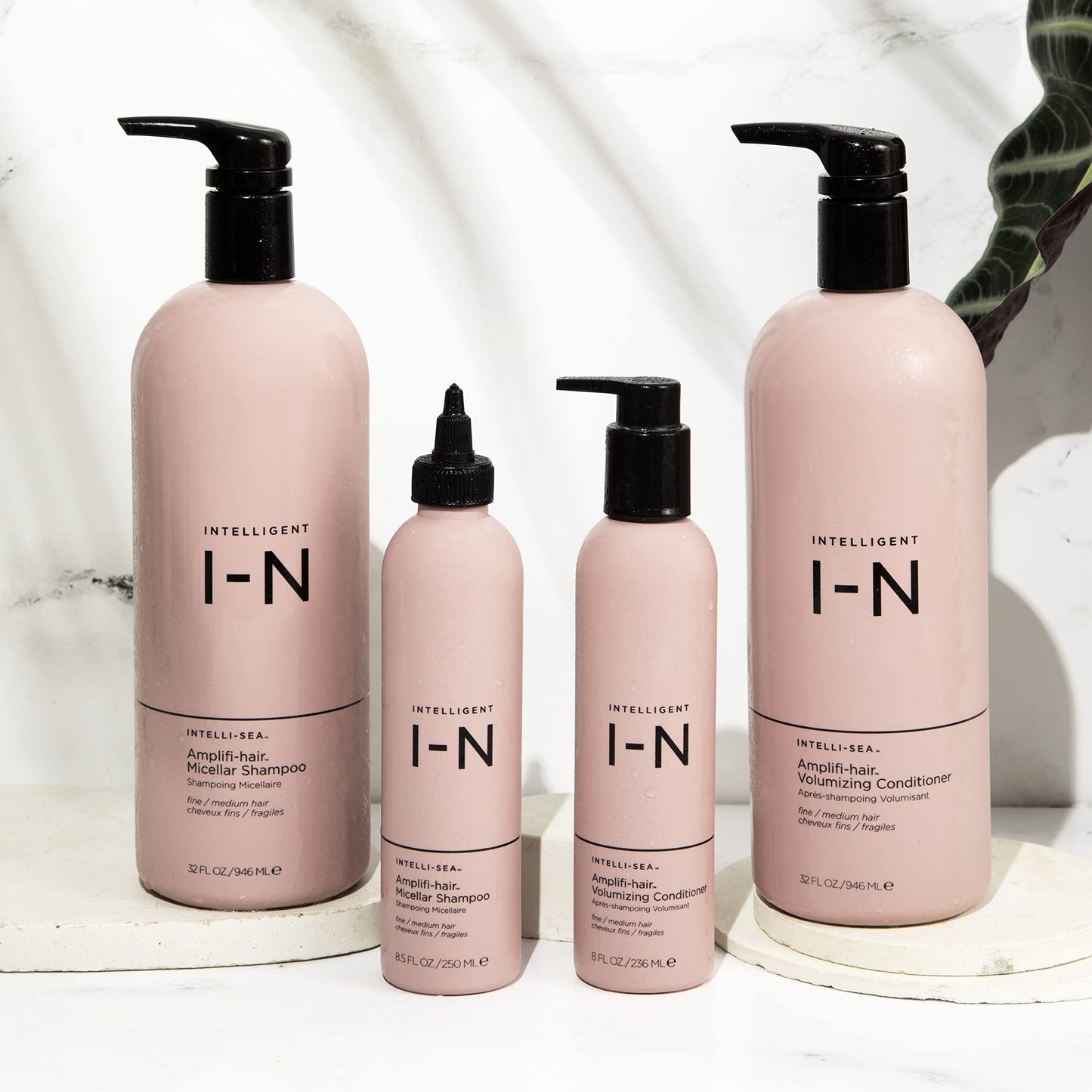 Intelligent Nutrients Amplifi-hair Micellar Shampoo - Weightless Volumizing Shampoo for Enhanced Shine & Frizz Control - Gentle Clarifying Shampoo Dissolves Build-Up & Excess Oils (8.5 oz)