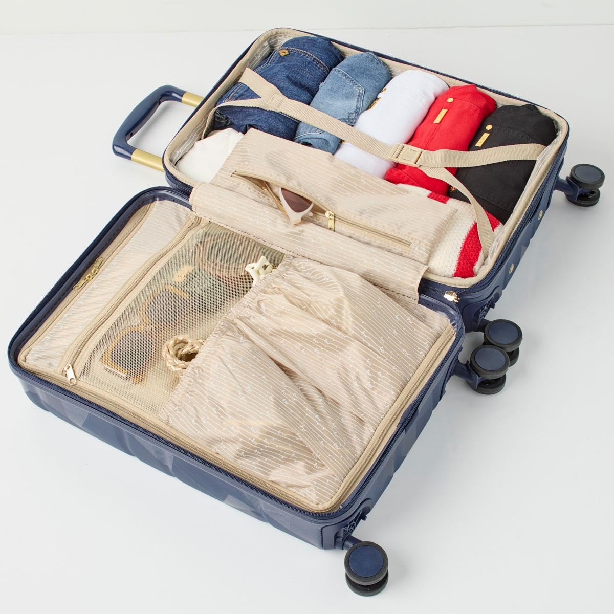 Samantha Brown 22" Hardside Carry-On, Champagne