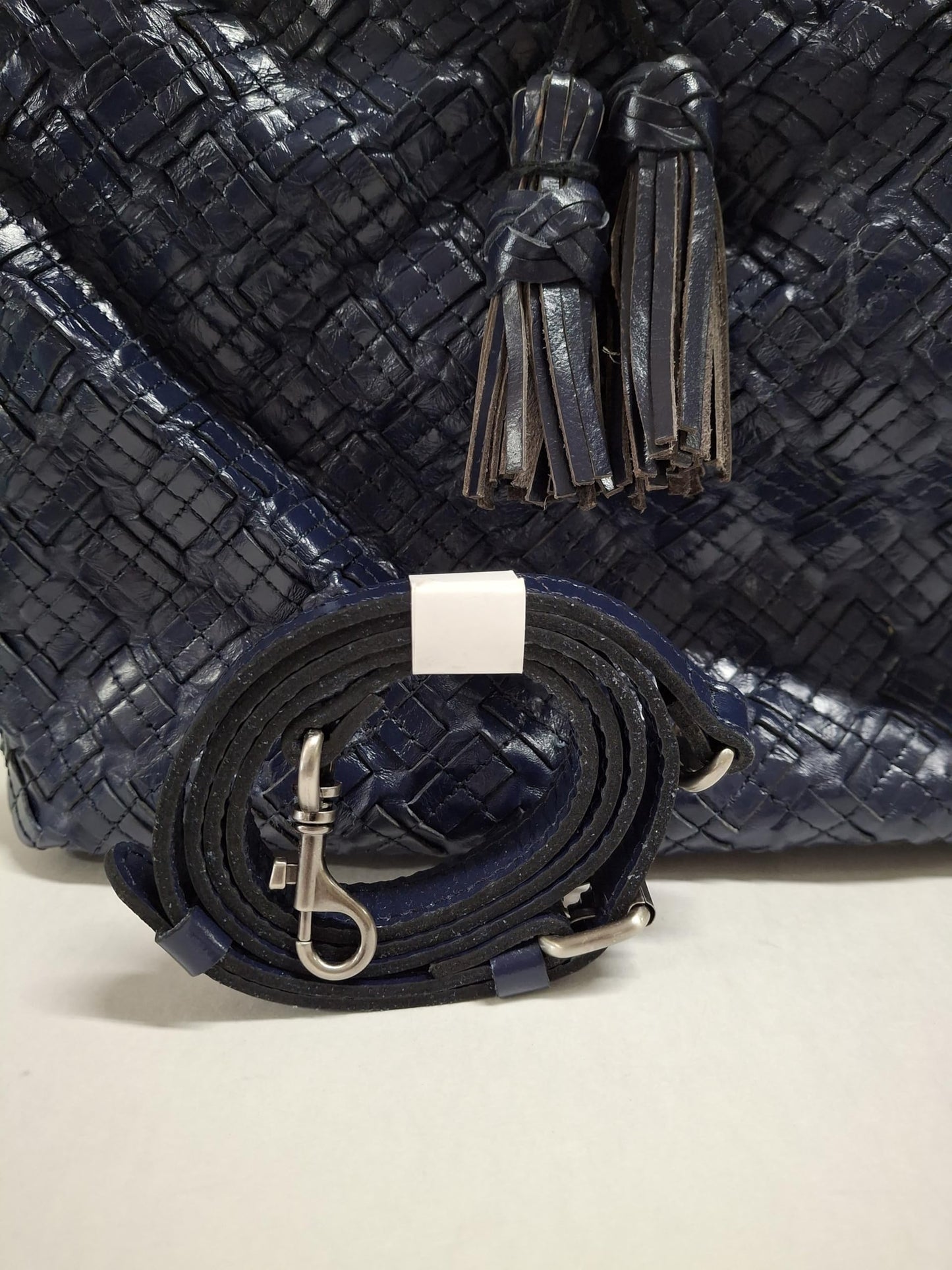 Patricia Nash Maissana Braided Leather Hobo Crossbody - Oceano -