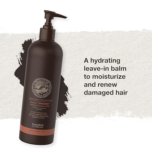 Tweak’d by Nature - Restore Hydrating Treatment Balm, for Men and Women, Controls Frizz and Moisturizes Hair for Soft Feel and Healthy Shine, Cruelty Free