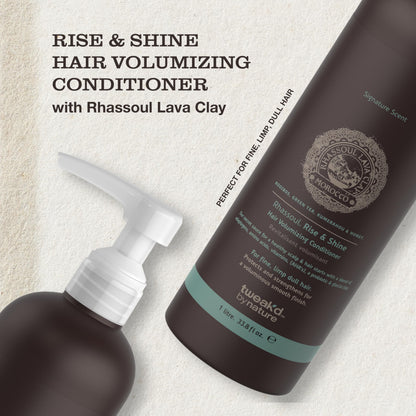 Tweak’d by Nature - Rise & Shine Volumizing and Thickening Conditioner for Fine Hair, Hydrating Hair Care for Soft, Tangle-Free Finish, Cruelty Free (33.8 ounces)