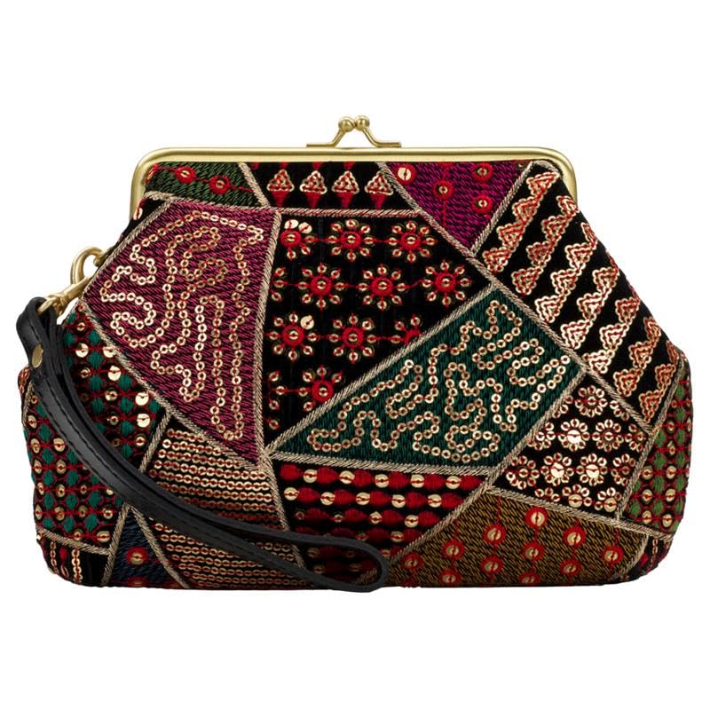 Patricia Nash Velvet Patchwork Savena Wristlet
