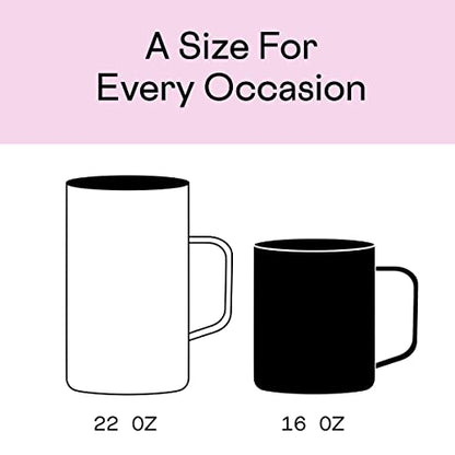 Corkcicle Triple Insulated Coffee Mug with Lid and Handle, Jade Camo, 16 oz – Stainless Steel Travel Mug Keeps Beverages Hot for 3+ Hours – Non-Slip, Easy-Grip, Spill-Resistant Tumbler