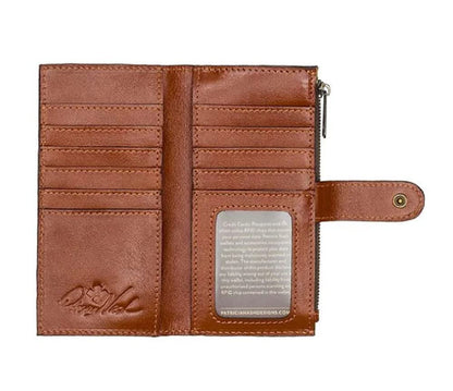 *Patricia Nash Nazari Nazari Travel Sticker Print Leather RFID Wallet
