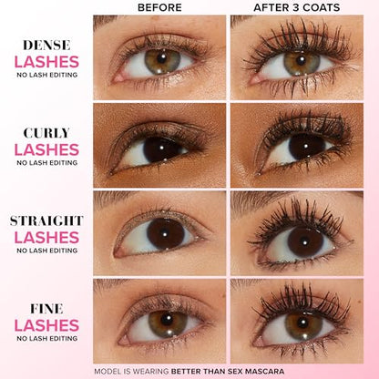 Too Faced Better Than Sex Volumizing Mascara | Volume, Length + Peptides