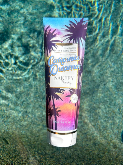 Nakery Beauty Limited Edition California Dreamin' SkinRestore Body + Hand Wash | Ultra-Foaming | Sulfate-Free