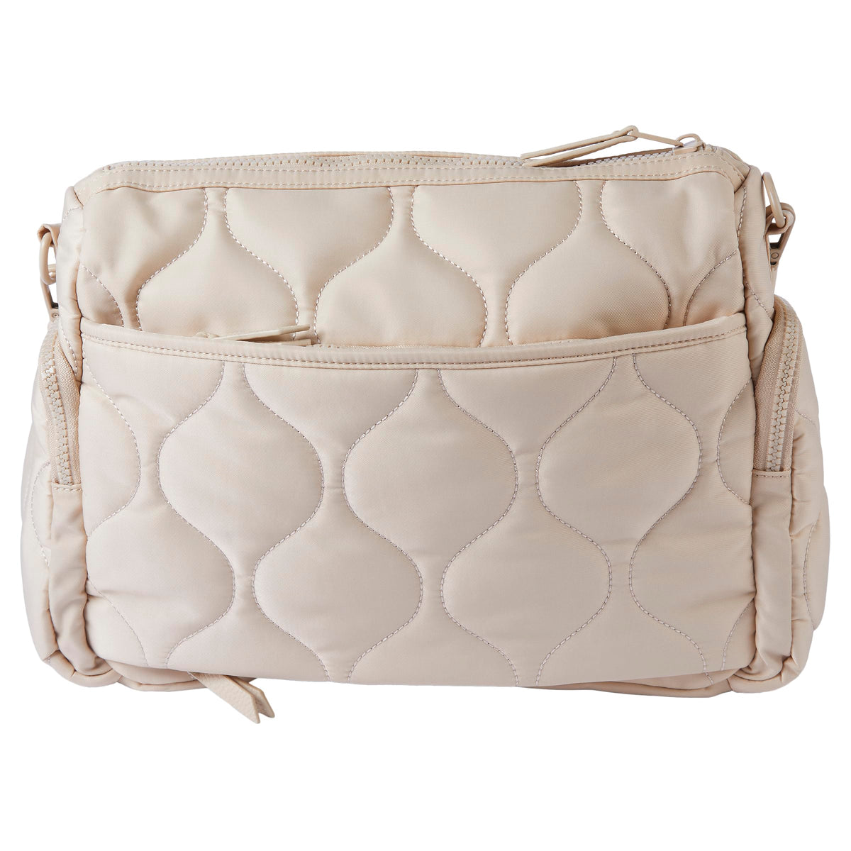 Samantha Brown To-Go Quilted Cargo Crossbody, Black