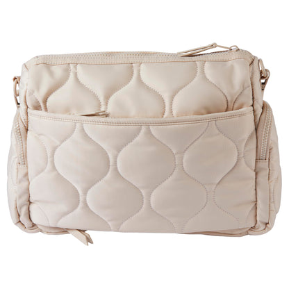 Samantha Brown To-Go Quilted Cargo Crossbody, Black
