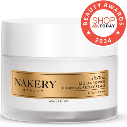 Nakery Lift-Tox Anti Wrinkle Face Cream & Neck Creams for Tightening and Firming - Rich Skin Tightening Cream for Face & Neck - Firming Cream for Aging & Crepey Skin with Matrixyl 3000