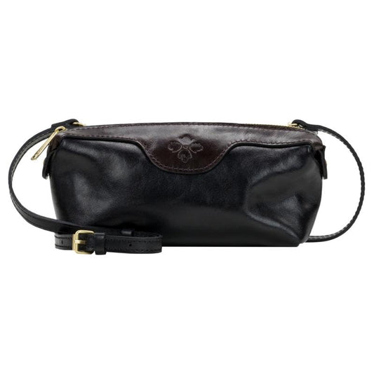 Patricia Nash Joliet Leather Pouch, Zipper Closure, Detachable/Adjustable Crossbody Strap, 8" L x 3" W x 4" H