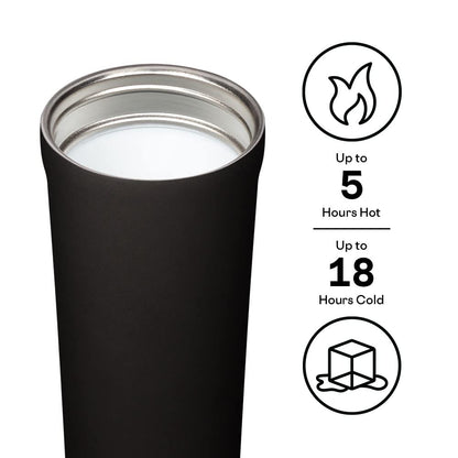 Corkcicle Commuter Cup Insulated Stainless Steel Leak Proof Travel Coffee Mug Keeps Beverages Cold for 9 Hours and Hot for 3 Hours, Nebula, 17 oz