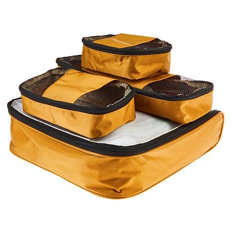 Samantha Brown 4-piece Slim Line Packing Cubes Set