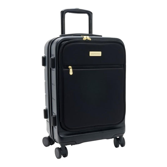 Samantha Brown Frontload 22" Hardside Carry-On with Antitheft Lock—Black