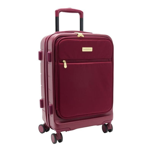 Samantha Brown Frontload 22" Hardside Carry-On with Antitheft Lock—Burgundy