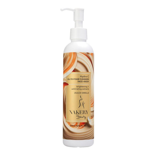 Nakery Beauty Hydra-C Oil to Foam Cleanser For Face + Body - Choose Scent-