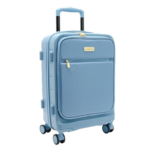 Samantha Brown Frontload 22" Hardside Carry-On with Antitheft Lock - Denim Blue