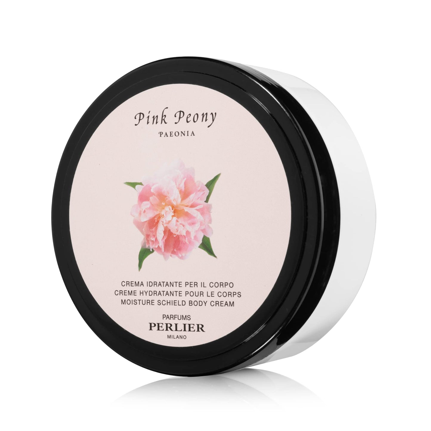 Perlier Pink Peony Body Cream - Moisturizing Non-Greasy Cream For Dry Skin - Formulated for Extra Hydration to Hands, Feet, Elbows, Legs, and Body 6.7 Oz