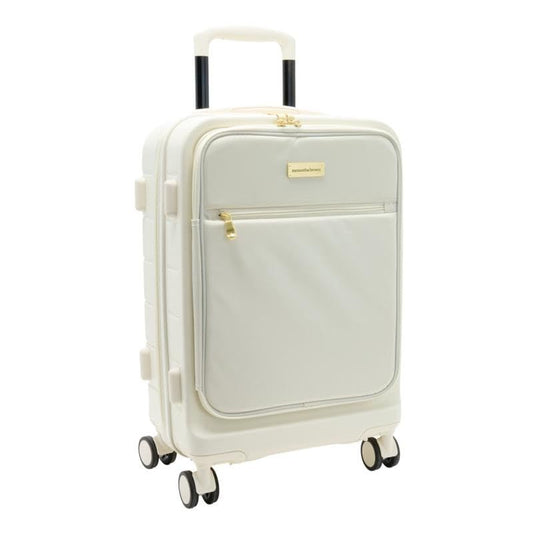 Samantha Brown Frontload 22" Hardside Carry-On with Antitheft Lock - Egret