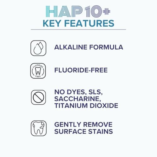 intelliwhite HAP10+ Super Paste with Vitamin D3 & K2-10% Hydroxyapatite Toothpaste for Remineralization & Sensitive Teeth - Fluoride-Free - Made in USA