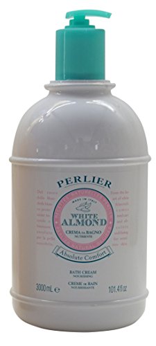 Perlier White Almond Absolute Comfort Bath Cream 101.4 Oz Huge 3 Liter with Pump