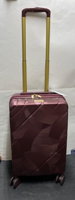 Samantha Brown 22" Hardside Carry-On, Metallic Burgundy