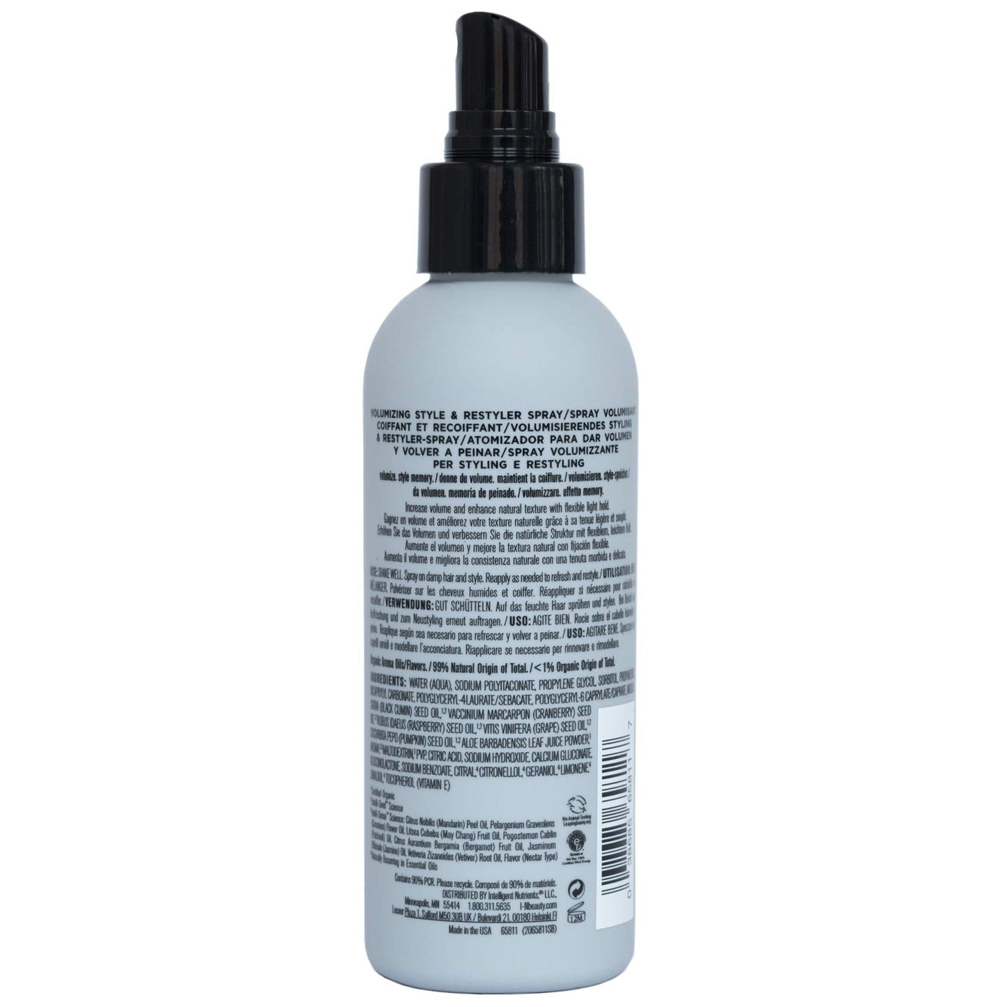 Intelligent Nutrients Amplifi-hair Style & Restyler Spray - Formerly Volumizing Spray - Non-Aerosol Hair Spray for Volume, Texture & Hold (5 oz)