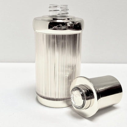 Marcy McKenna Luxury Airless Travel Toiletry Bottle with Clear Vinyl Pouch, Leakproof Airless Technology, TSA Approved, Dispenser Bottle Set of 8