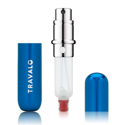 Travalo Classic HD Perfume Atomizer | Genie-S TSA Approved Travel Perfume Bottle Refillable | Reusable Airtight Easy-Fill Mini Pump Sprayer | Lightweight Elegant Design w/Volume Window