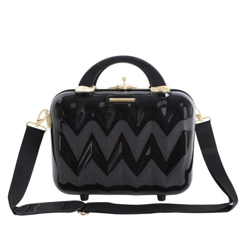 Marcy McKenna 2-in-1 Essential Milan Hardside Beauty Case - Black 12inchL x 6.5inchW x 9.25inchH 743-060 0