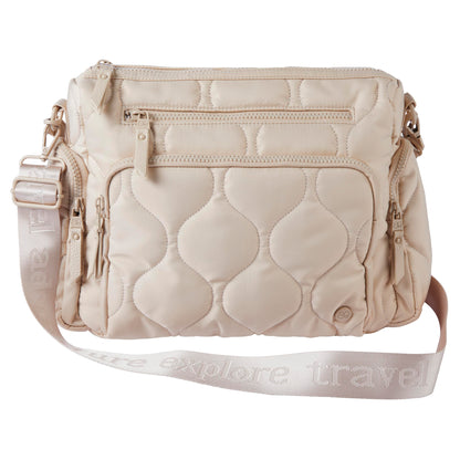Samantha Brown To-Go Quilted Cargo Crossbody, Navy
