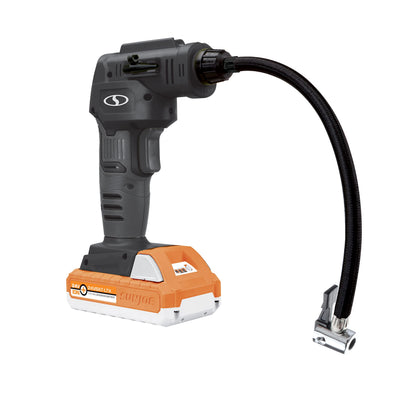 Sun Joe 24V-AJC-LTX-BLK 24-Volt IONMAX Cordless Portable Air Compressor Kit, w/ 1.5-Ah Battery, Charger, Storage Bag, and Nozzle Adapters