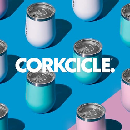 Corkcicle Stemless Insulated Wine Glass Tumbler, 12 oz – Stainless Steel Stemless Wine Glass Keeps Beverages Cold for 6 Hrs, Hot for 3 Hrs