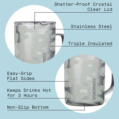 Corkcicle. Snow Leopard Mug, 1 EA