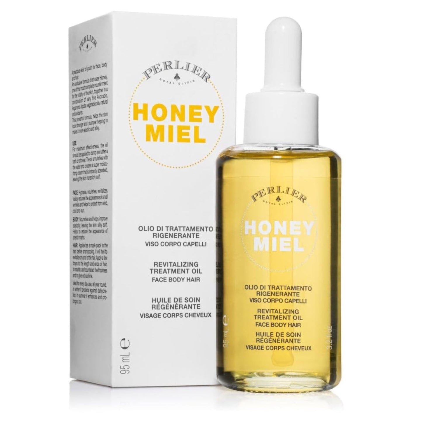 Perlier Honey Miel Revitalizing Treatment Oil Face, Body and Hair 95 ml, 3.2 Fl Oz