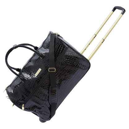 Samantha Brown Wheeled Weekender - Black -