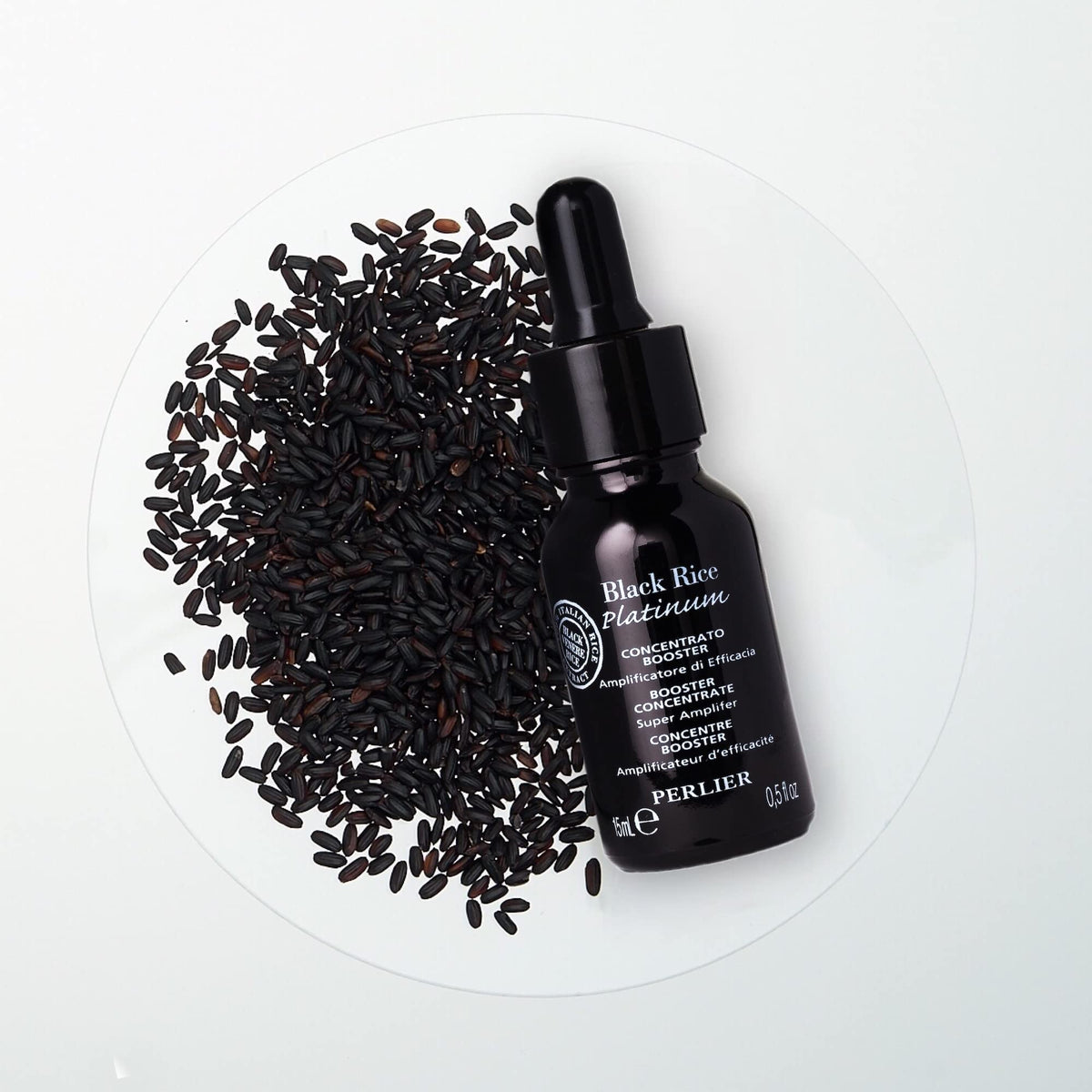 Perlier Black Rice Platinum Ultra Renewing Booster Face Serum, 0.5 fl. oz.