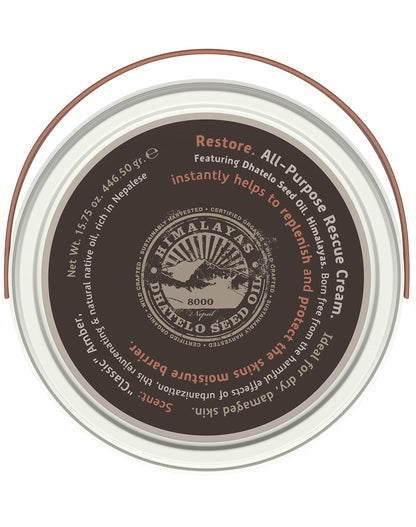Tweak’d by Nature - All Purpose Rescue Cream, 5-in-1 Face and Body Cream and Moisturizer for Soft Skin and a Radiant Glow, Cruelty Free (15.75 ounces)