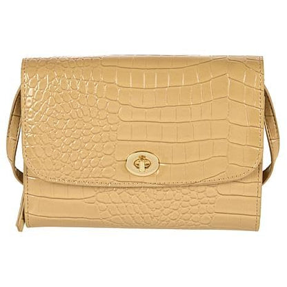 Samantha Brown To-Go Faux Croco Wallet Crossbody